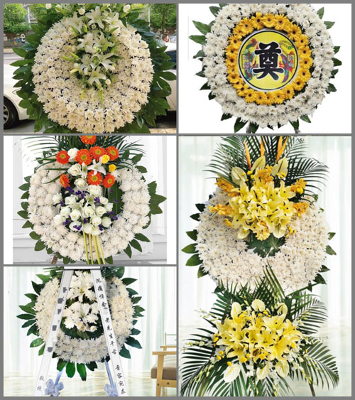 湖南邵阳洞口县竹市镇斜口村花圈速递